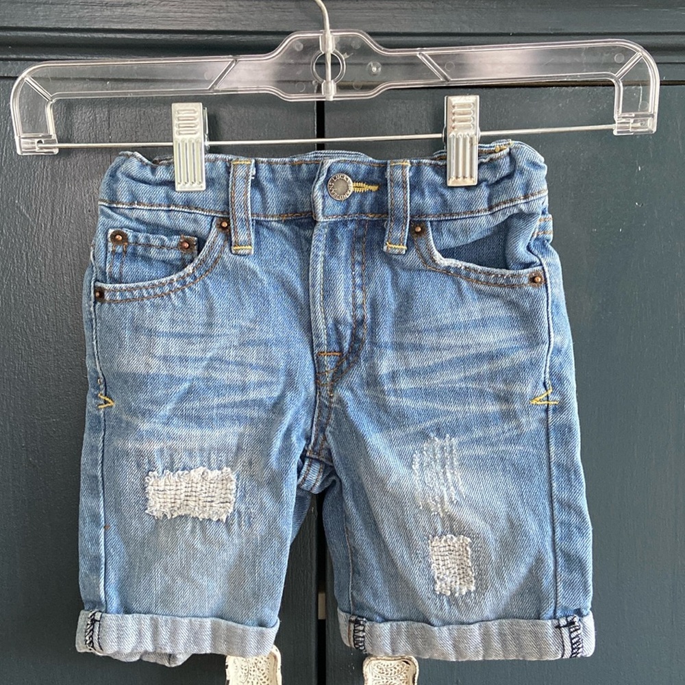Lucky brand Bermuda denim shorts with adjustable waist size 3T